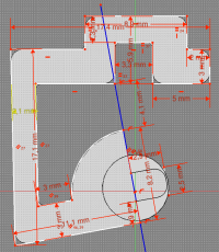 Forme du profilé de la base du pion